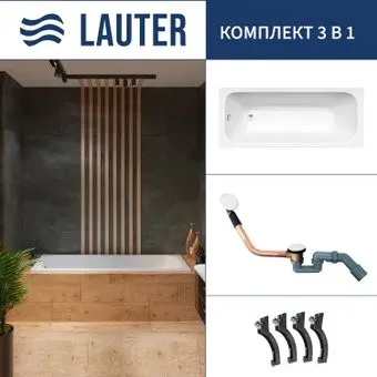 Lauter Victoria 2100813 130x70 с сифоном 21Y11022 (белый)