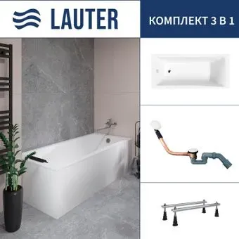 Lauter Aurora 170x70 21010070 (с ножками и сифоном 21Y11022 белый)