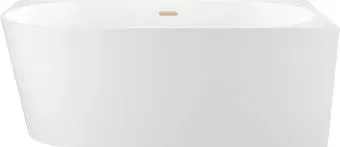 Wellsee Excellence Pro 170x75 28761104R (пристенная ванна (правая) белый глянец, экран, ножки, сифон-автомат золото)