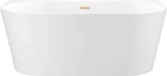 Wellsee Excellence Pro 150x73 28760204R (пристенная ванна белый глянец, экран, ножки, сифон-автомат золото)