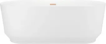 Wellsee Air Gap R 166x77 23860104R (отдельностоящая ванна белый глянец, экран, ножки, сифон-автомат золото)