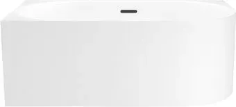 Wellsee Collaro Mini 140x70 28870303R (пристенная ванна (левая) белый глянец, экран, ножки, сифон-автомат матовый черный)