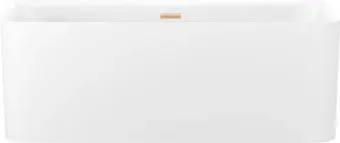 Wellsee Clermont 170x75 28260204R (пристенная ванна белый глянец, экран, ножки, сифон-автомат золото)