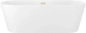 Wellsee Shell 140x70 28170104R (отдельностоящая ванна белый глянец, экран, ножки, сифон-автомат золото)