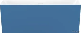 Wellsee Pure BY Wellsee 166x77 230709002 (отдельност. ванна белый глянец/мат. темно-синий, экран, ножки, сифон-автомат глянц. белый)