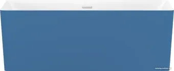 Wellsee Pure BY Wellsee 166x77 230709001 (отдельностоящая ванна белый глянец/мат. темно-синий, экран, ножки, сифон-автомат хром)