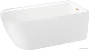 Wellsee Camellia 167x82 236102004 (отдельностоящая ванна (правая) белый глянец, экран, ножки, сифон-автомат золото)