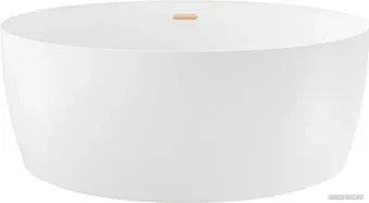 Wellsee Pour Plus 150x150 237101004 (отдельностоящая ванна белый глянец, экран, ножки, сифон-автомат золото)