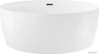 Wellsee Pour Plus 150x150 237101003 (отдельностоящая ванна белый глянец, экран, ножки, сифон-автомат матовый черный)