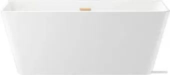 Wellsee Graceful Pro 150x77 230902004 (отдельностоящая ванна белый глянец, экран, ножки, сифон-автомат золото)