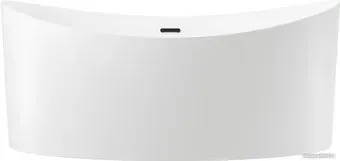 Wellsee Cerulean 174x80 231001003 (отдельностоящая ванна белый глянец, экран, ножки, сифон-автомат матовый черный)
