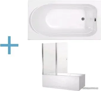 Aquanet West 130x70 00204051 + 00196049 (со шторкой)