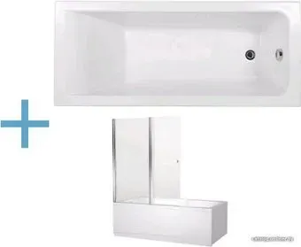 Aquanet Bright 180x80 (со шторкой)