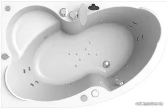 Vannesa Ирма 150x97L 2-76-2-1-0-216 (гидромассаж, Баланс хром)