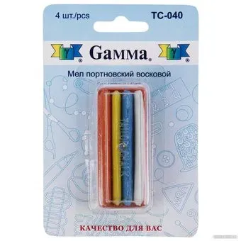 Gamma TC-040 Мел портн. (4 шт, ассорти)