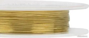 Zlatka Проволока для бисера DG-S3 d 0.3 мм 10 м (№01 латунь)