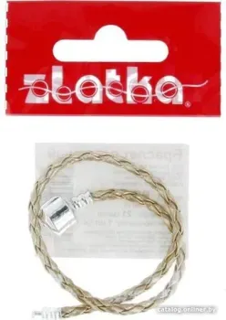 Zlatka Браслет плетеный RBL-01 21 см (№11 золото металлик)