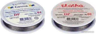 Zlatka Проволока для бисера/ланка DP d 0.35 мм 100 м (№01 серебро)