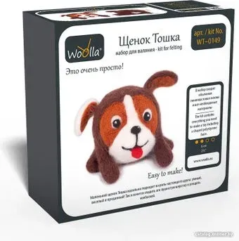 Woolla WT-0149 Щенок Тошка набор для валяния