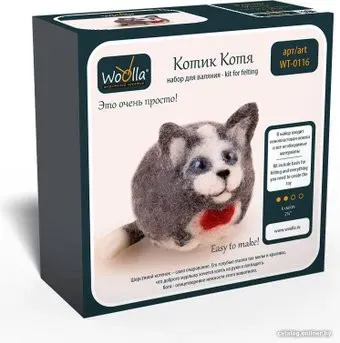 Woolla WT-0116 Котик Котя набор для валяния