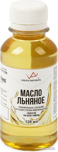 Vista-Artista Масло льняное отбеленное VAO 01-120 (120 мл)