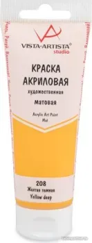 Vista-Artista Studio матовый VAAM-75 (75 мл, 208 желтый темный)
