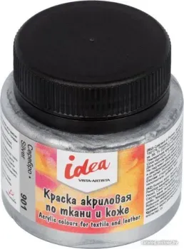 Vista-Artista idea по ткани и коже с эффектами ITA-50 (50 мл, 901 серебро/silver)