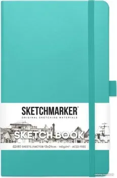Sketchmarker Скетчбук 2314503SM (80 л, аквамарин)