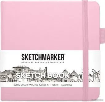 Sketchmarker Скетчбук 2315002SM (80 л, розовый)