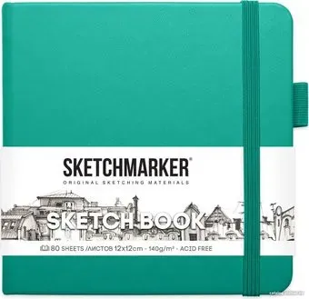Sketchmarker Скетчбук 2314602SM (80 л, изумрудный)