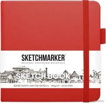 Sketchmarker Скетчбук 2314202SM (80 л, красный)