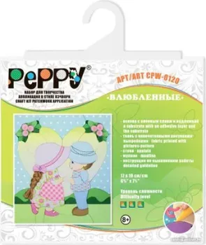 PEPPY Аппликация в стиле пэчворк CPW-0120 Влюбленные