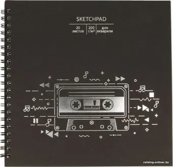 Paper art Скетчпад. Music СПСФ20122 (20 л)