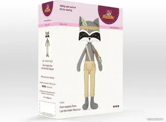 Miadolla Набор для шитья P-0312 Енот-индеец Лони