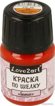 Love2art по шелку батик SIP-30 (30 мл, 34 терракотовый)