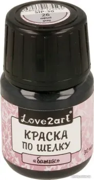 Love2art по шелку батик SIP-30 (30 мл, 26 серый)