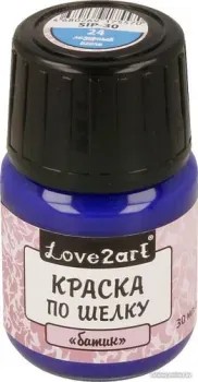 Love2art по шелку батик SIP-30 (30 мл, 24 лазурный)