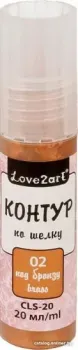 Love2art по шелку CLS-20 (20 мл, 02 бронзовый)