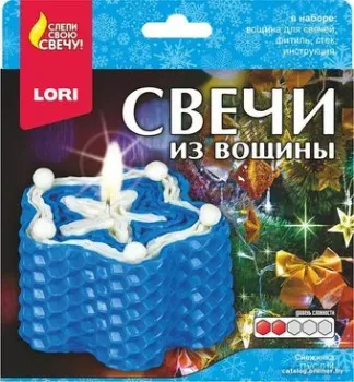 Lori Свечи из вощины №1 Снежинка Пз/С-014