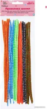 Hobbius SKPY-9 Проволока шенил 0.9x30 см (30 шт, ассорти)