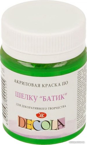 Decola по шелку батик 50 мл 4428717 зеленый светлый