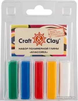 Craft&Clay Набор полимерной глины CCL (110 г, 01 Классика, 5 цв)