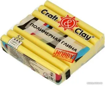 Craft&Clay полимерная глина CCH гламур (52 г, 1506 желтая)