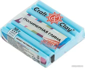 Craft&Clay полимерная глина CCH эффект матового стекла (50 г, 1408 альпийский лед)