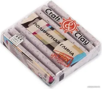 Craft&Clay полимерная глина CCH мраморная крошка (52 г, 1603 розовая)