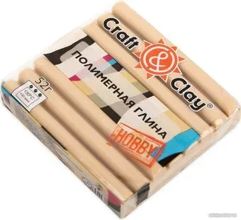 Craft&Clay полимерная глина для лепки кукол CCH кашемир (52 г, 1709 капучино)
