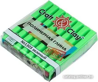 Craft&Clay полимерная глина CCH флуоресцентная (52 г, 1303 зеленая)