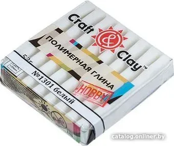 Craft&Clay полимерная глина CCH флуоресцентная (52 г, 1301 белая)