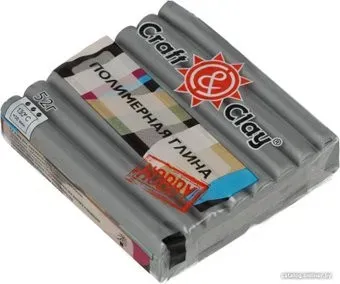 Craft&Clay полимерная глина CCH металлик (52 г, 1103 алюминий)