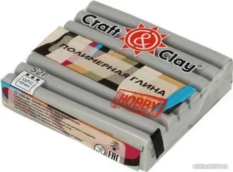 Craft&Clay полимерная глина CCH (52 г, 1036 жемчужно-серая)